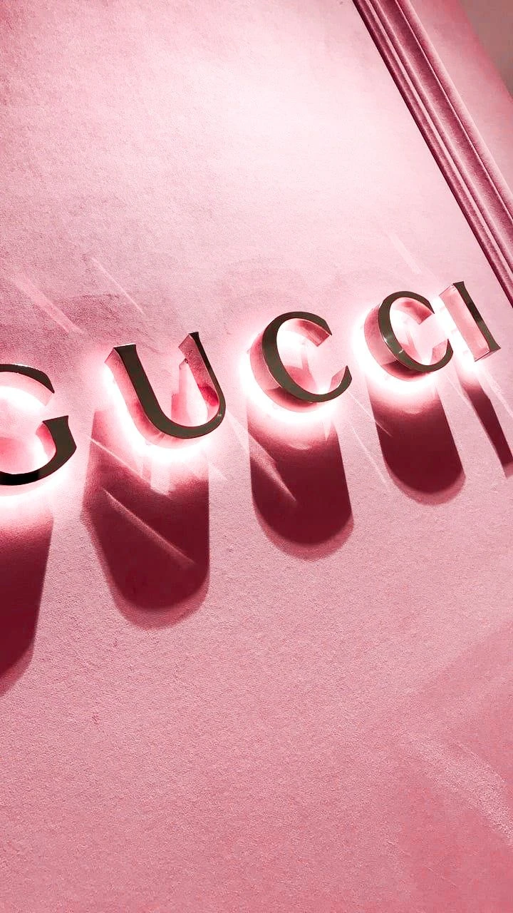 Hình nền Gucci màu hồng