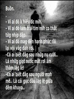 Hình ảnh buồn về tình yêu