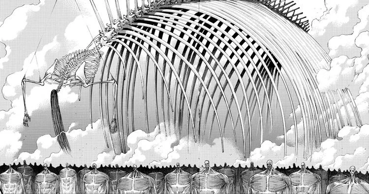 Hình ảnh Eren trong hình dạng Titan