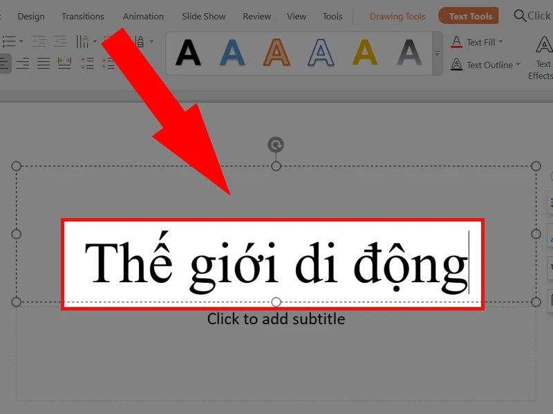 Hiệu ứng chữ độc đáo trong PowerPoint