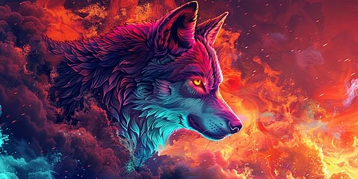 Sói 3D đẹp