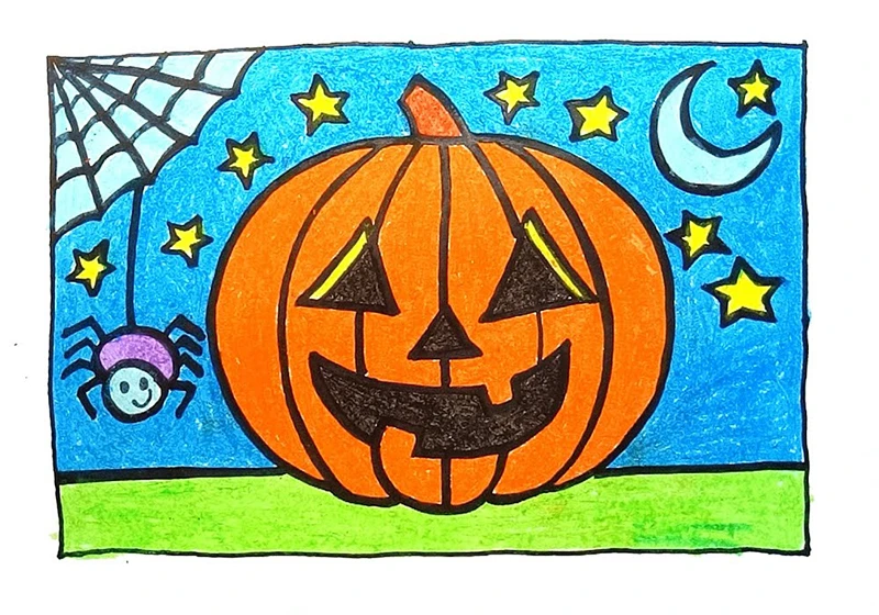 Tranh vẽ lễ hội Halloween 2