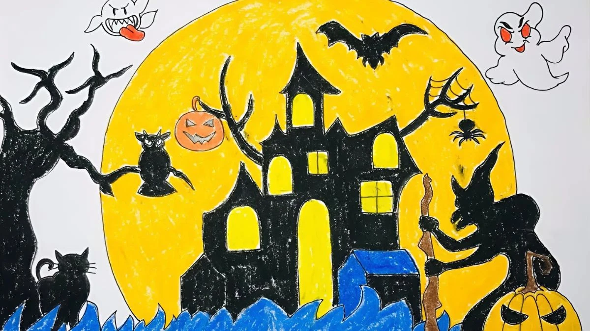 Tranh vẽ lễ hội Halloween 5