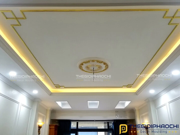 Thi công phào trần tròn Hàn Quốc