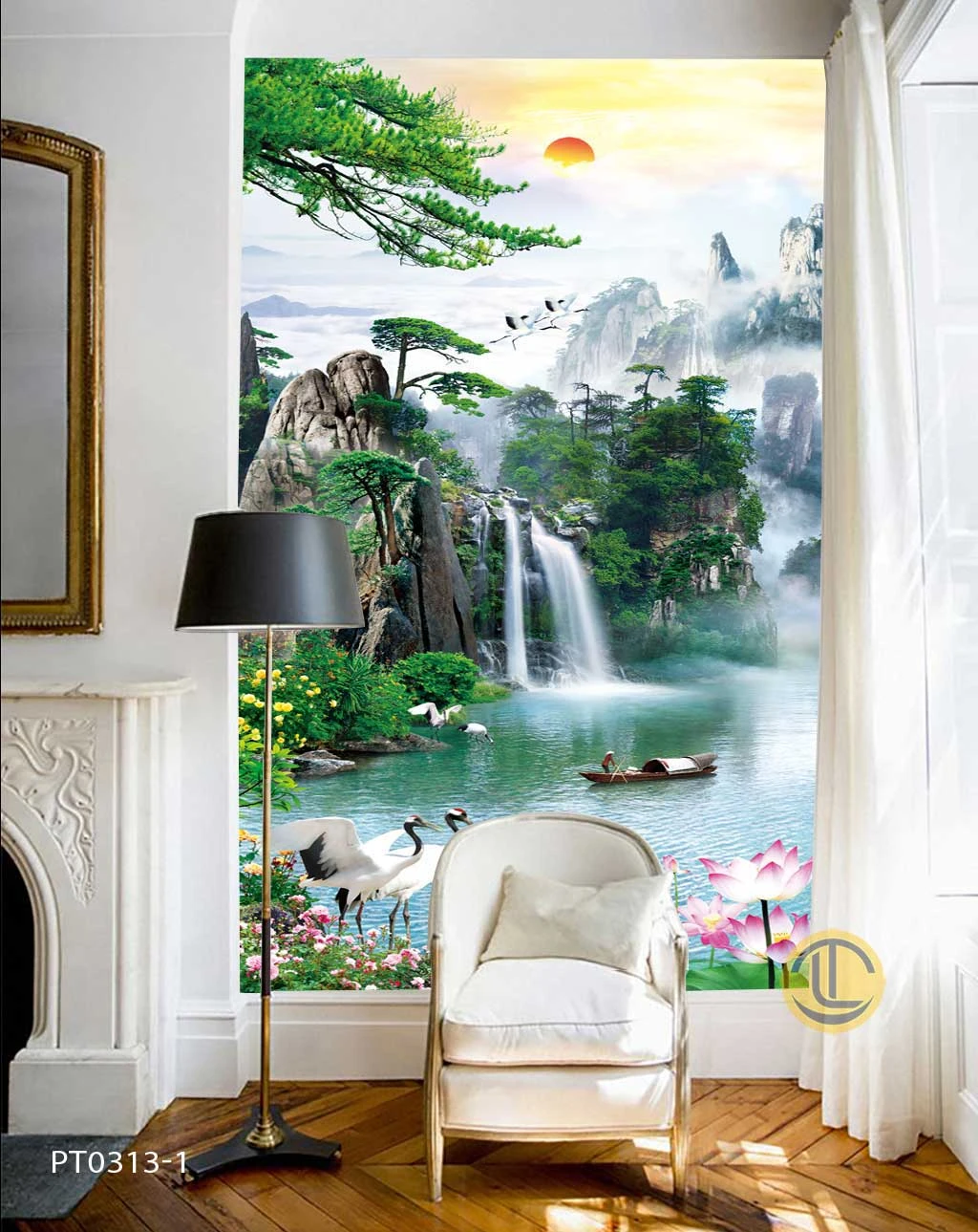 Tranh Dán Tường 3D Phong Cảnh Thiên Nhiên
