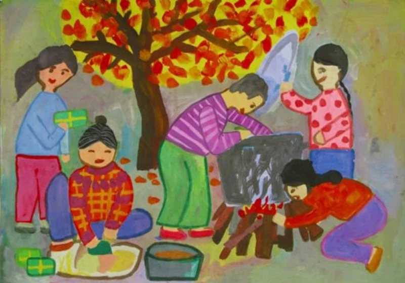 Hình ảnh gia đình vẽ đẹp