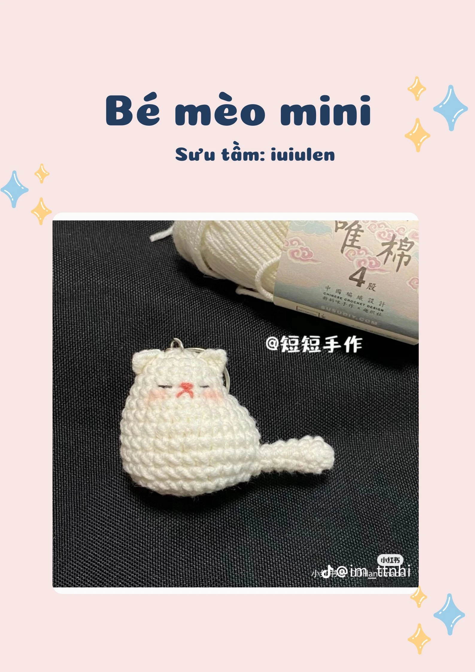 Móc khóa mèo mini