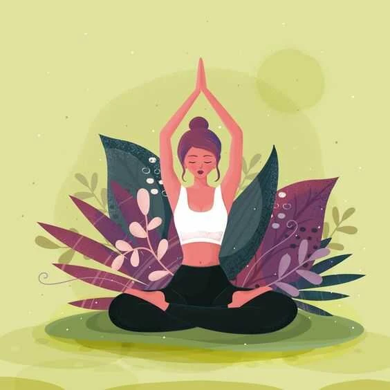 Tranh tường phong cách yoga