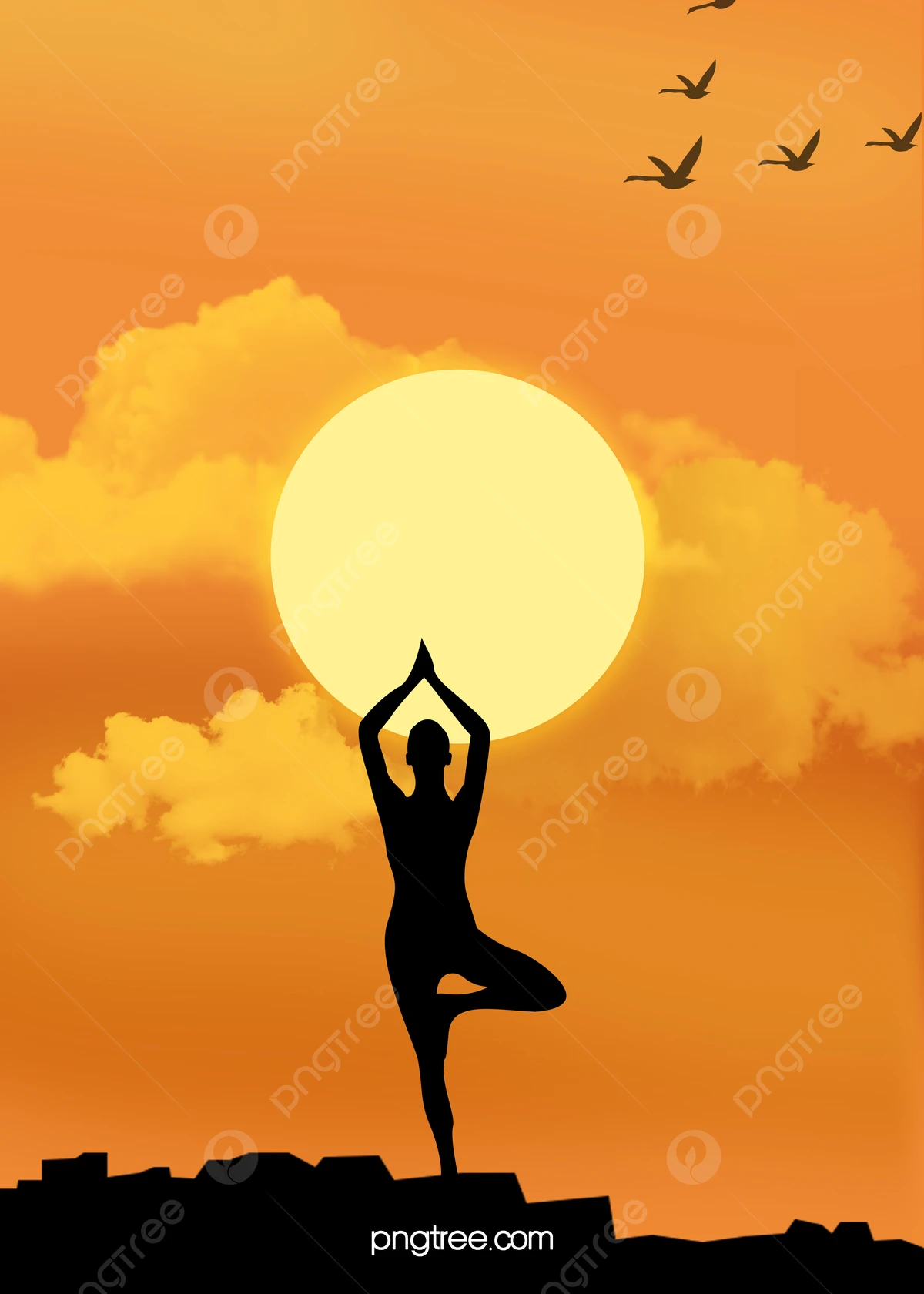 Hình ảnh đồ họa về yoga