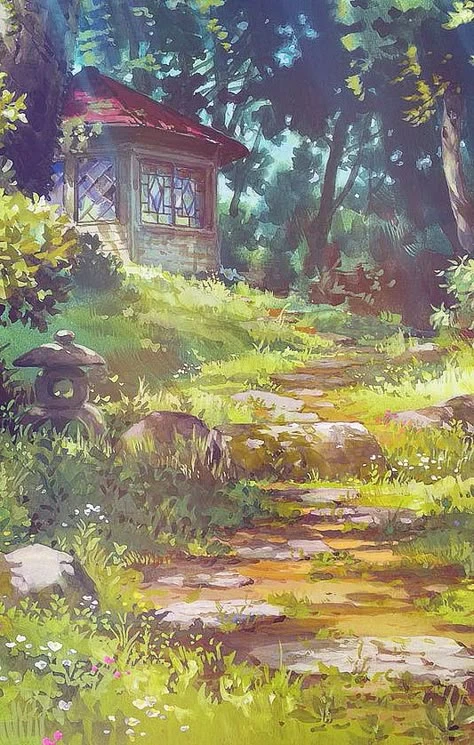 Phong cảnh huyền bí trong anime