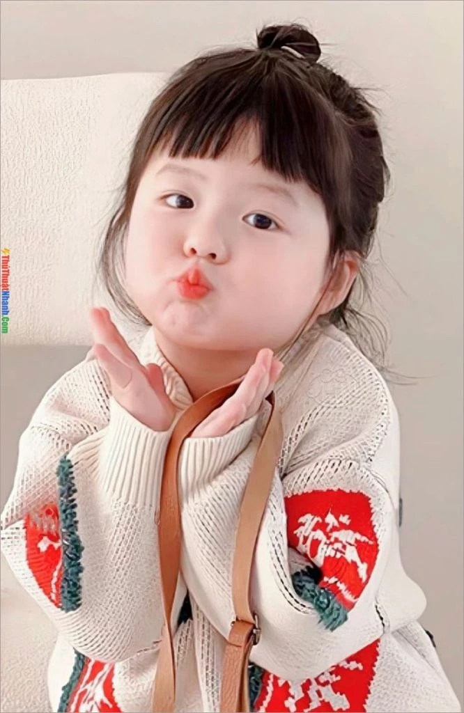 Hình ảnh em bé gái dễ thương