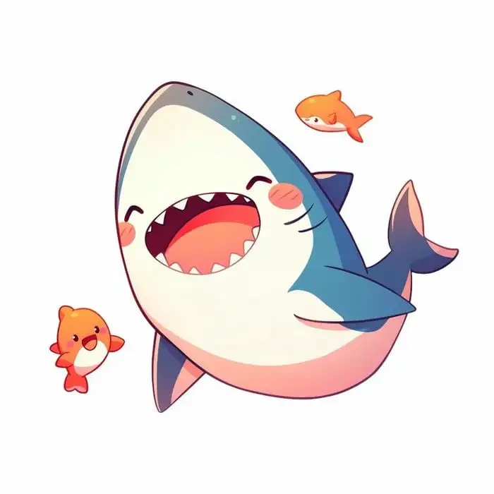 Cá mập cute chibi