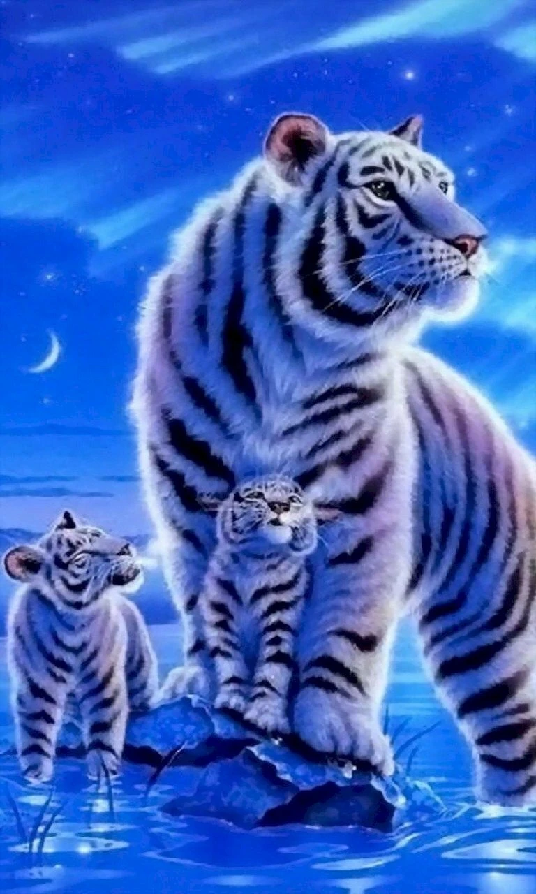 Hình ảnh con hổ 3D cute 1