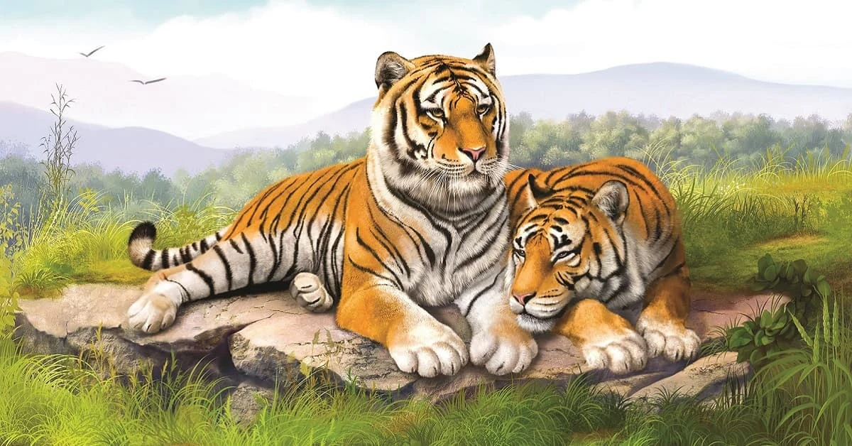 Hình ảnh con hổ 3D cute 5