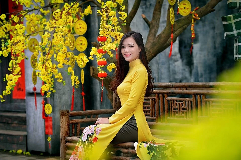 Áo dài tết đẹp