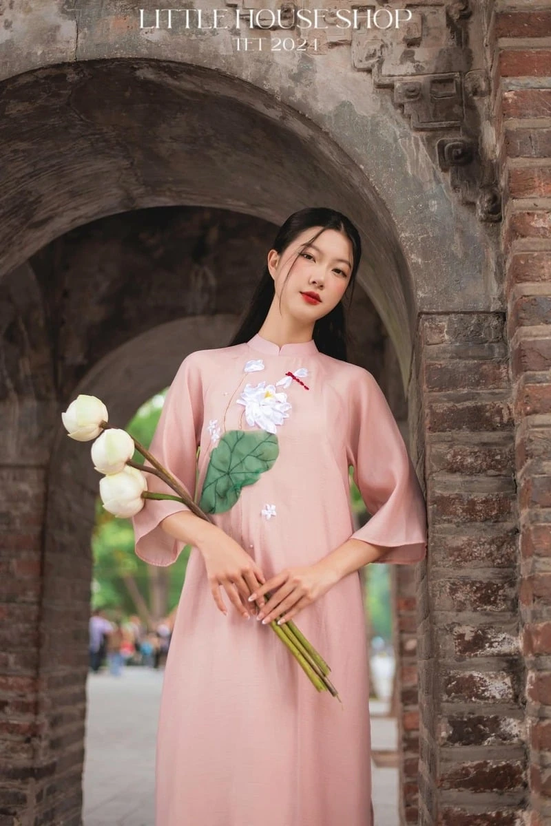 Hình ảnh áo dài Tết