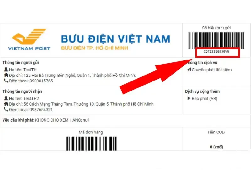 Mã vận đơn