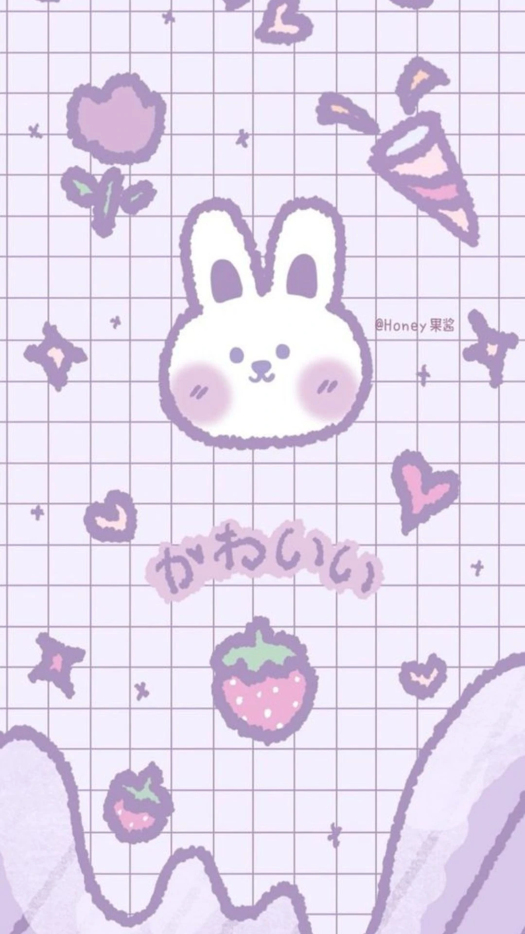Hình nền màu tím cute 8