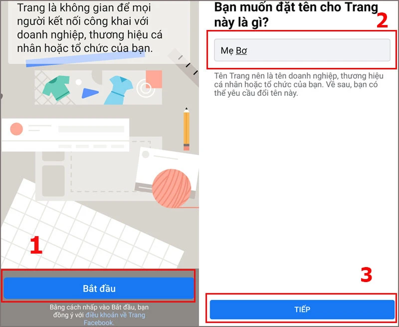 Hướng dẫn tạo fanpage Facebook trên điện thoại đơn giản b