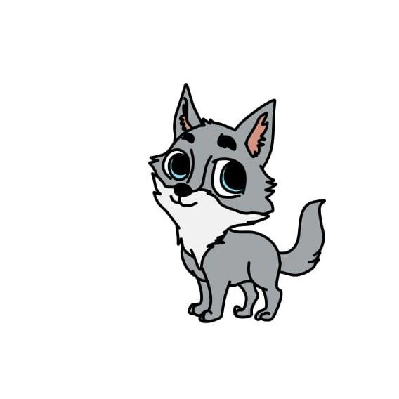 Chó sói chibi