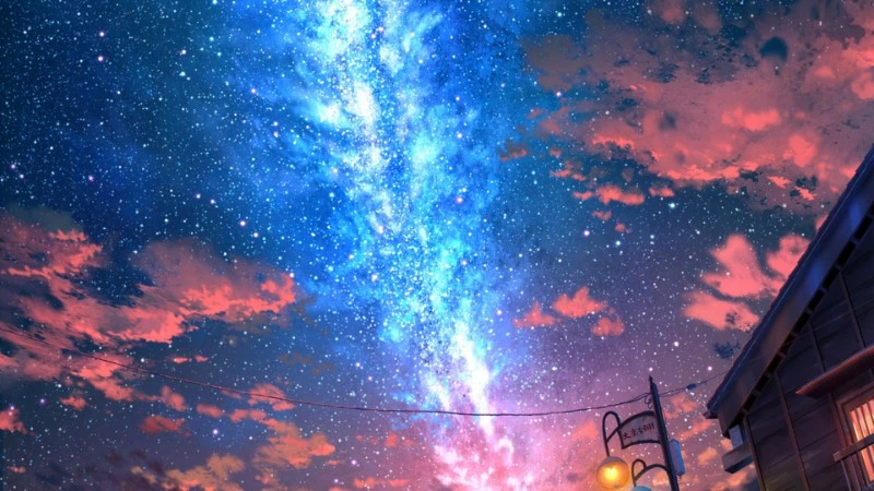 Bầu trời đêm anime đẹp