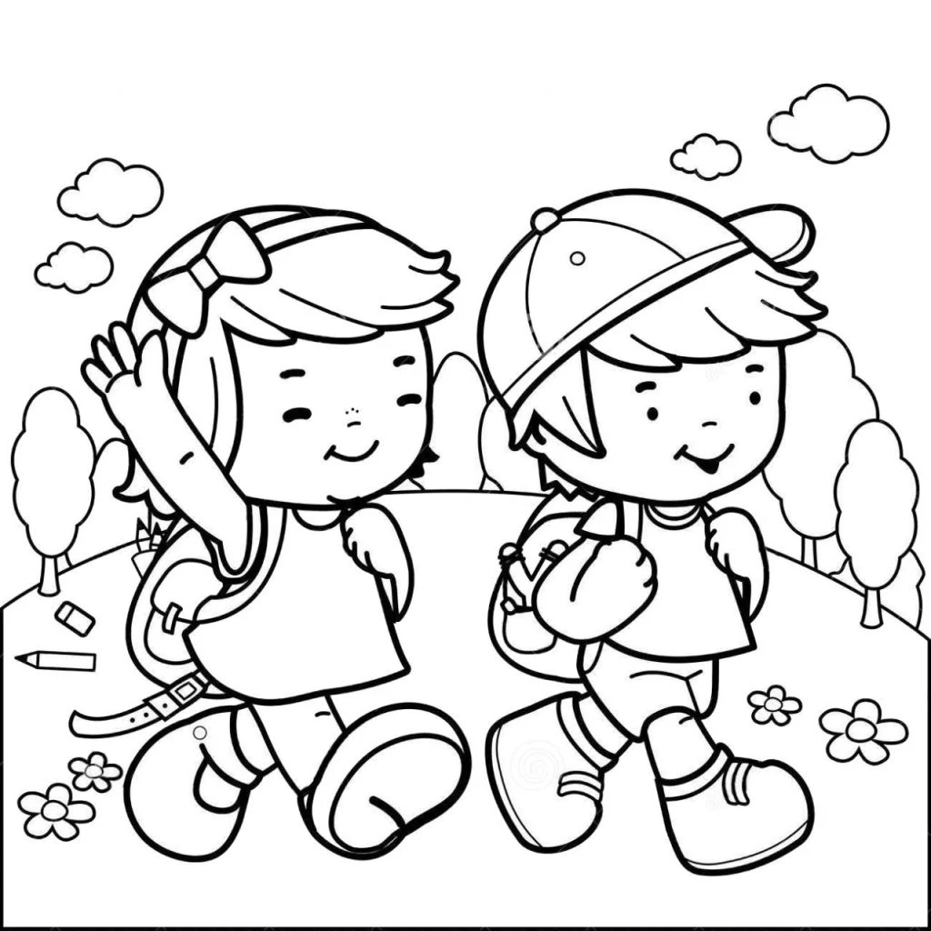 Bé đến trường