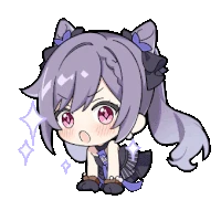 Sticker Keqing Chibi