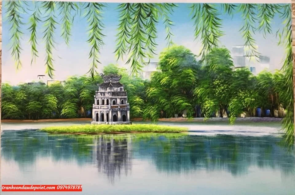 Tranh Acrylic Hồ Gươm
