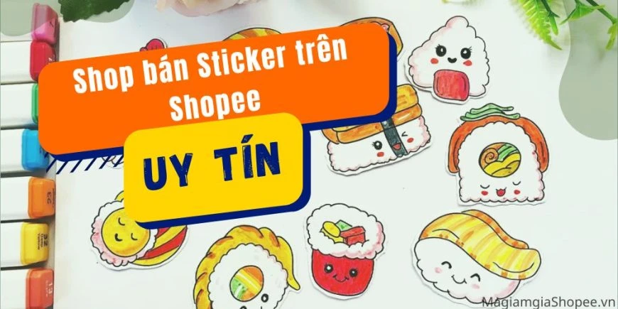 Mua sticker trên Shopee
