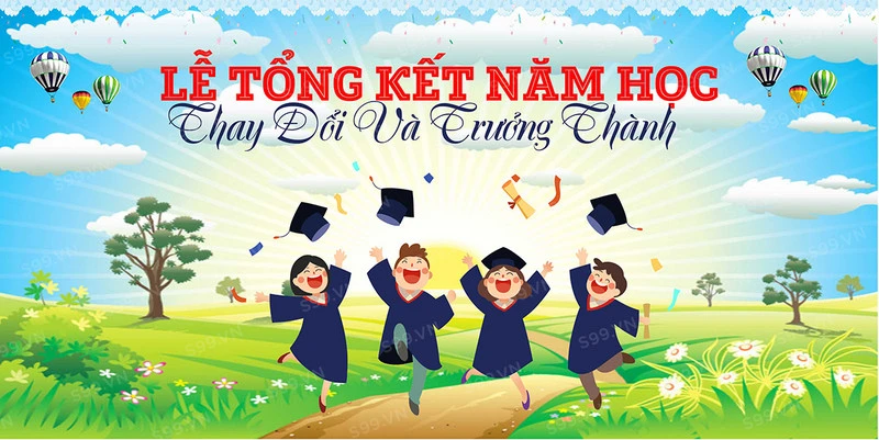 Phông nền lễ tổng kết năm học 3