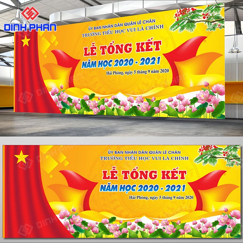 Phông nền lễ tổng kết năm học 6