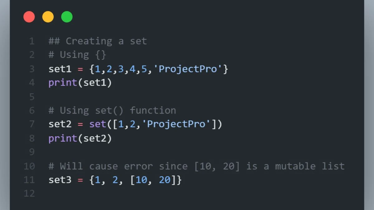 Hình ảnh minh họa cấu trúc dữ liệu tập hợp trong Python