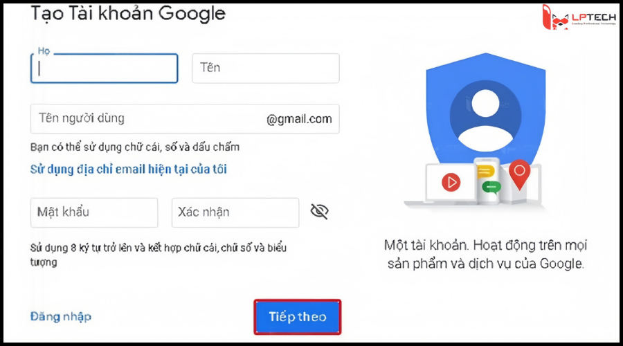 Cách tạo tài khoản gmail không cần số điện thoại mới nhất 2024