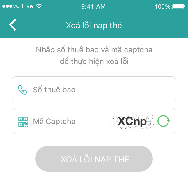 Xóa lỗi nạp thẻ - tuyệt chiêu đơn giản ngay trên My Viettel