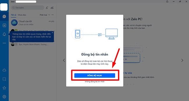 Cách đồng bộ tin nhắn Zalo trên máy tính và điện thoại cực nhanh