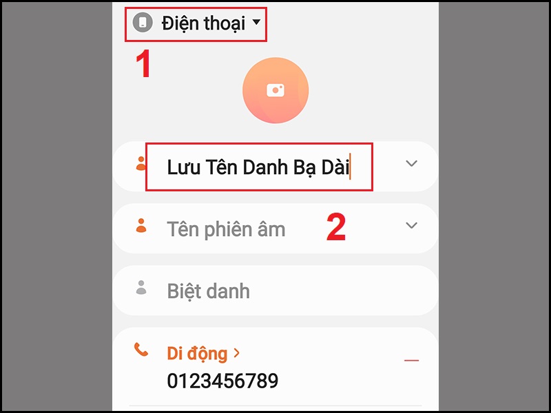 5 cách lưu tên danh bạ dài trên điện thoại Android, iPhone đơn giản - Thegioididong.com