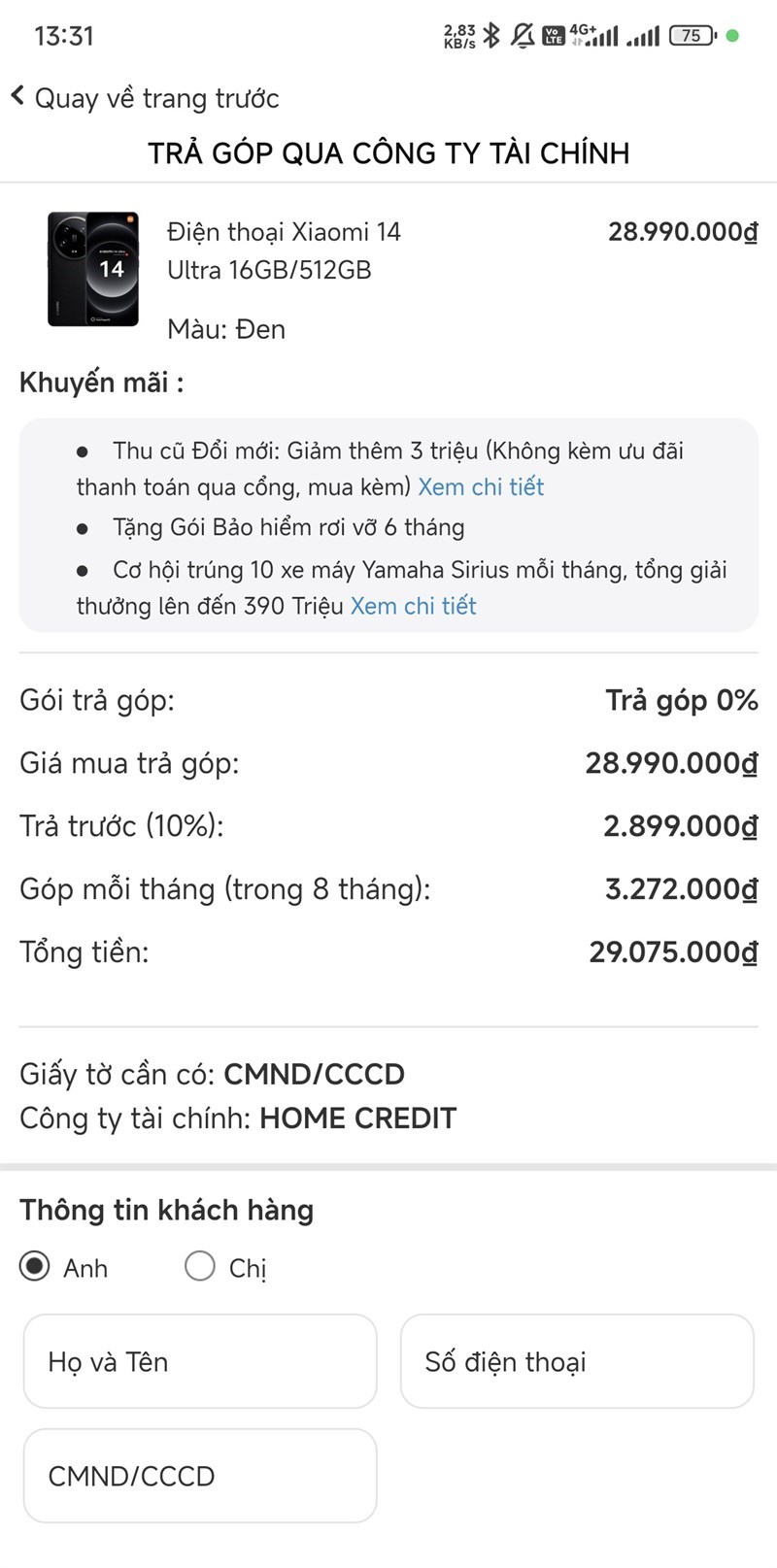 Trả góp online tại Điện máy XANH siêu tiện lợi - Giao hàng tận nhà - Nhận quà tận tay