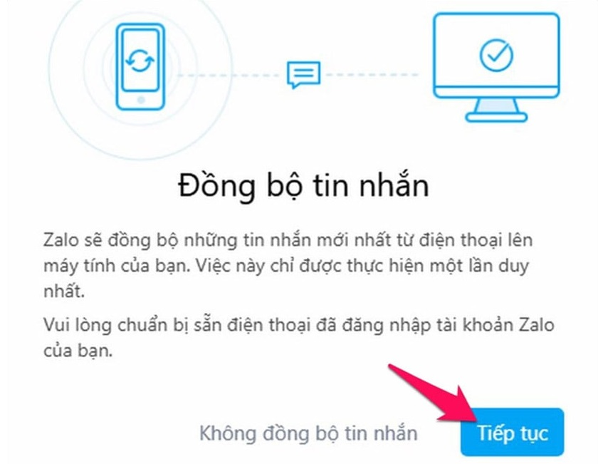 Cách đồng bộ tin nhắn Zalo trên máy tính và điện thoại chỉ 5S