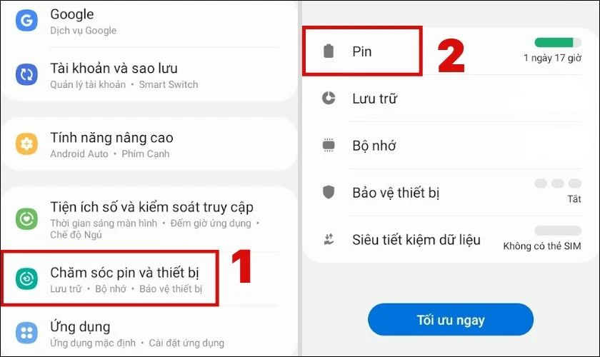 Nguyên nhân và cách khắc phục điện thoại Samsung sạc chậm