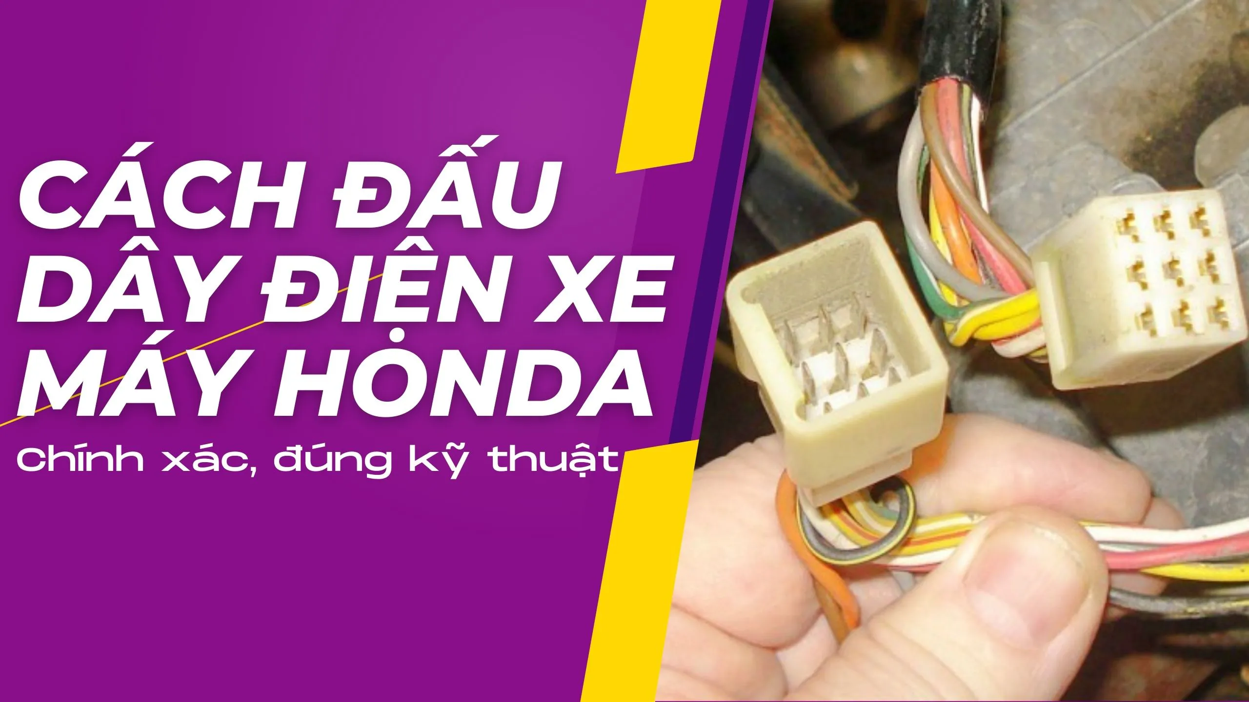 Hướng dẫn cách đấu dây điện xe máy Honda chính xác, đúng kỹ thuật 