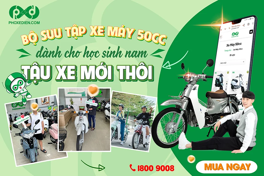 Top 10 Xe Máy 50cc Cho Học Sinh Nam Cực Chất Thịnh Hành 2024