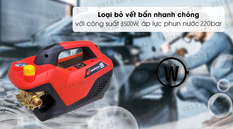 Máy rửa xe Honda H02A3500W Phiên bản mới 2023 Có chỉnh áp