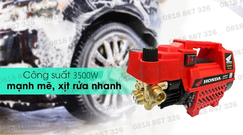 Máy rửa xe Honda H02B3500W Công suất 3500W Chỉnh Áp