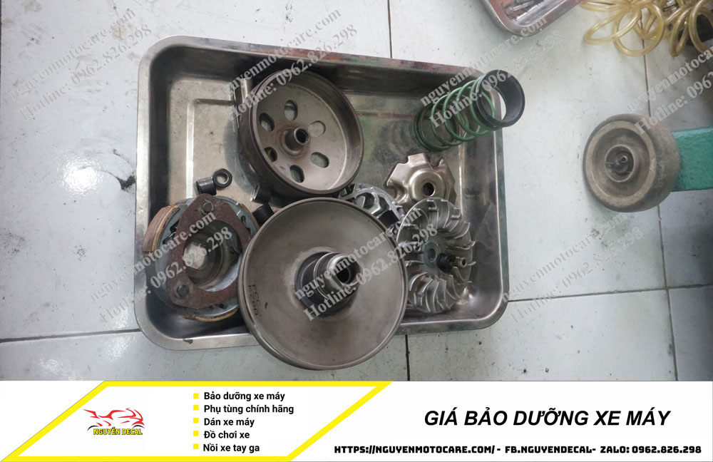 Bảng giá bảo dưỡng xe máy cập nhật mới nhất hiện nay