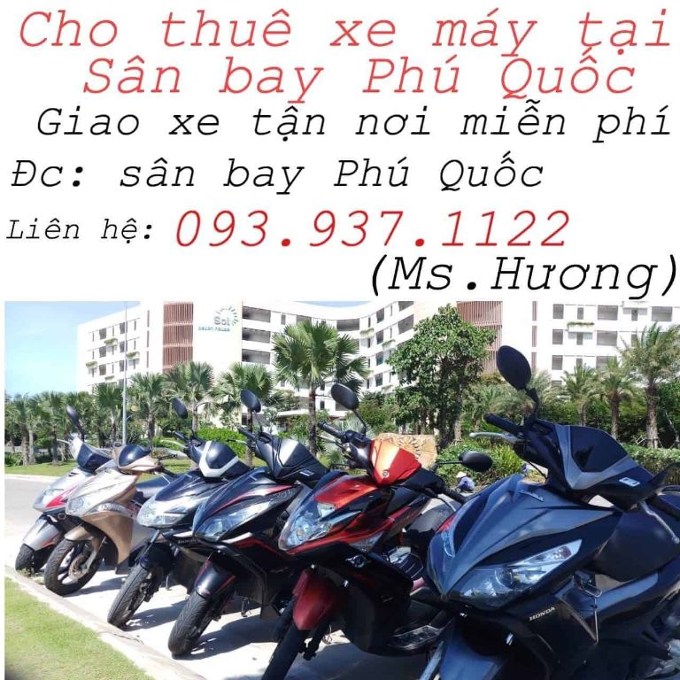 10 Địa điểm cho thuê xe máy Phú Quốc tốt nhất, giao xe tận nơi, không tăng giá dịp lễ tết