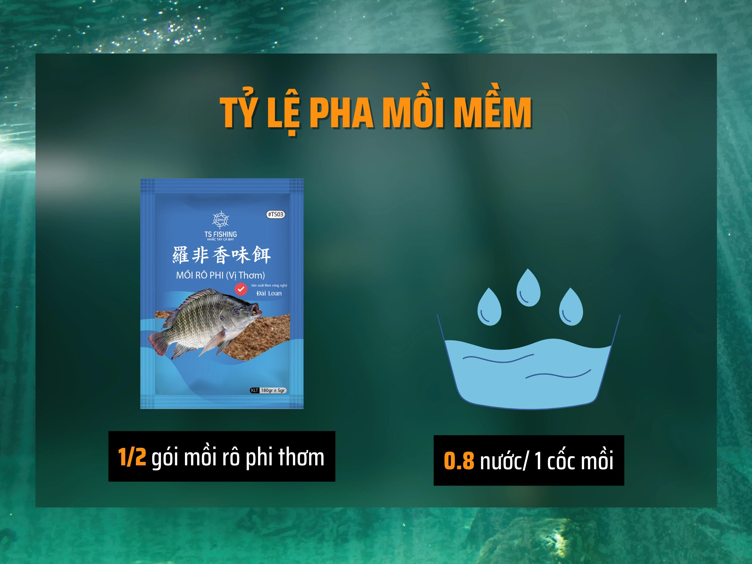 Đơn Giản, Hiệu Quả - Mồi Xả Và Mồi Câu Cá Rô Phi Kết Hợp Phụ Gia | Mồi Câu TS Fishing