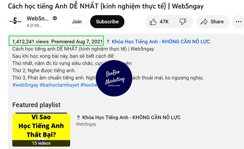 1000 view youtube được bao nhiêu tiền ở Việt Nam?