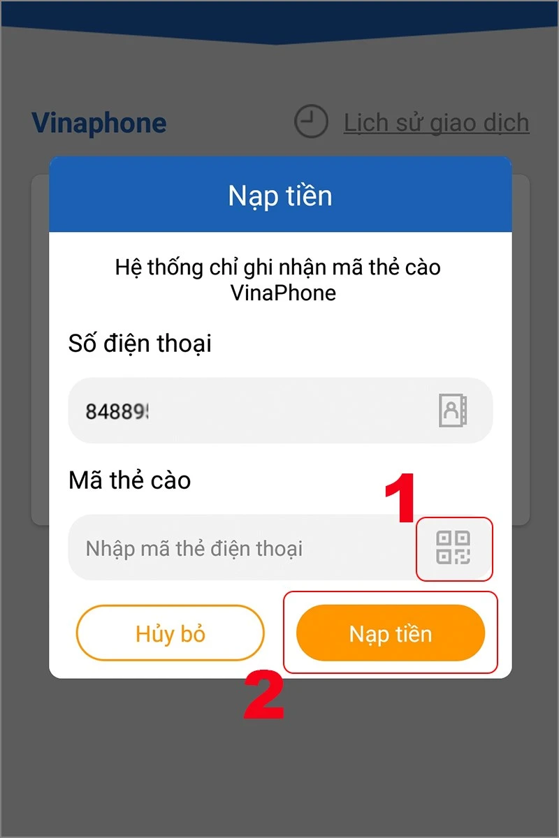 Cách kiểm tra thẻ cào đã được nạp hay chưa Viettel, Mobi, Vina, Vietnamobile