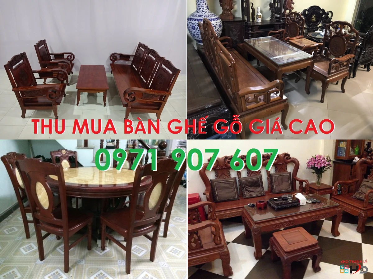 Thu mua bàn ghế cũ giá cao, báo giá tận nơi