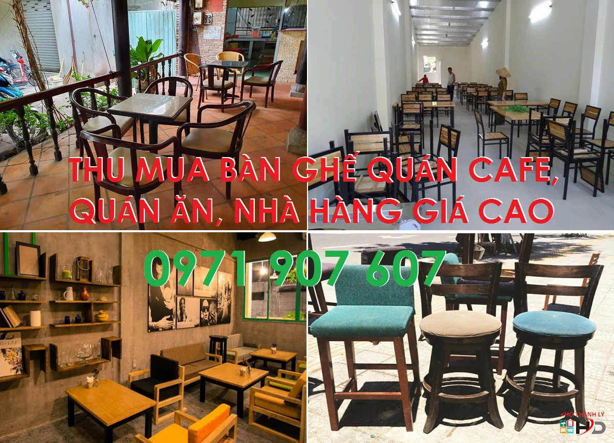 Thu mua bàn ghế cũ giá cao, báo giá tận nơi